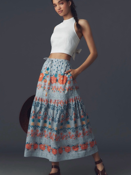 FARM Rio Dresses & Skirts - NWT Farm Rio Tropical Delicacy Maxi Skirt, S